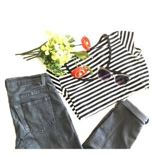 New York & Company Cap Sleeve T